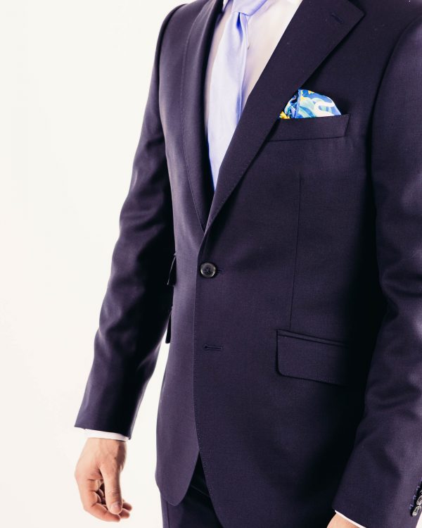 Anzug blau "Blaumann", 100% Schurwolle S110