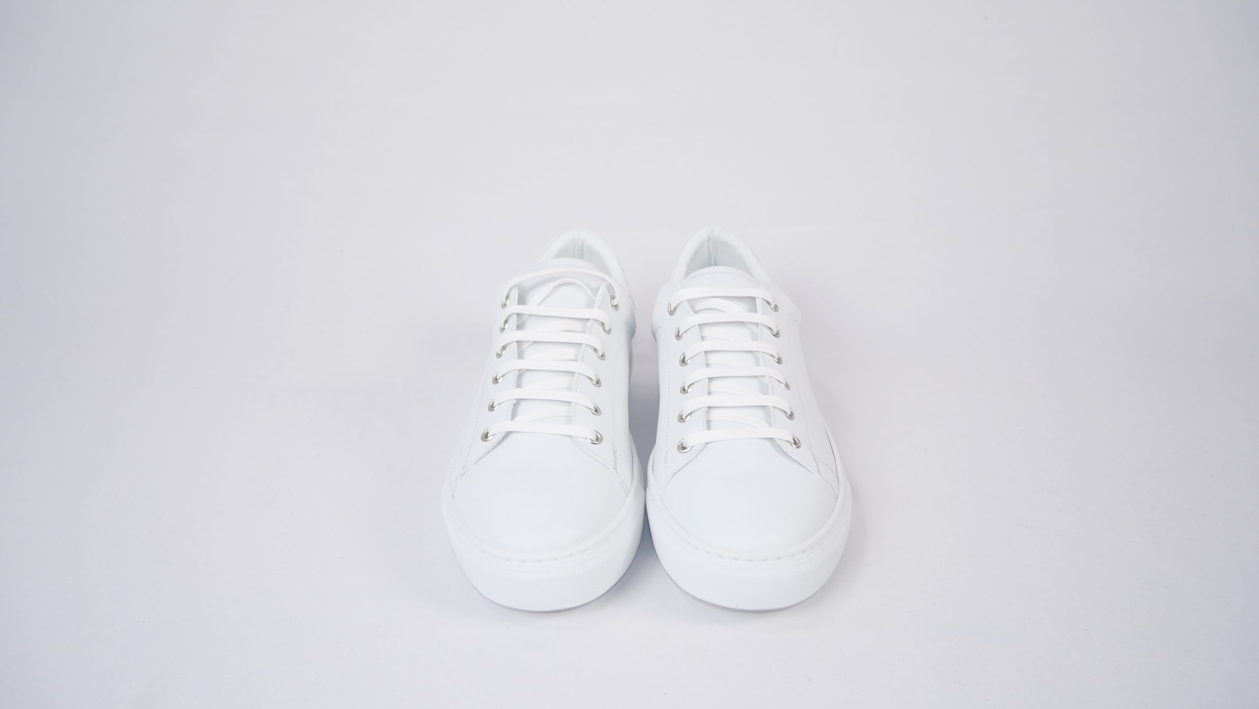 all white sneaker